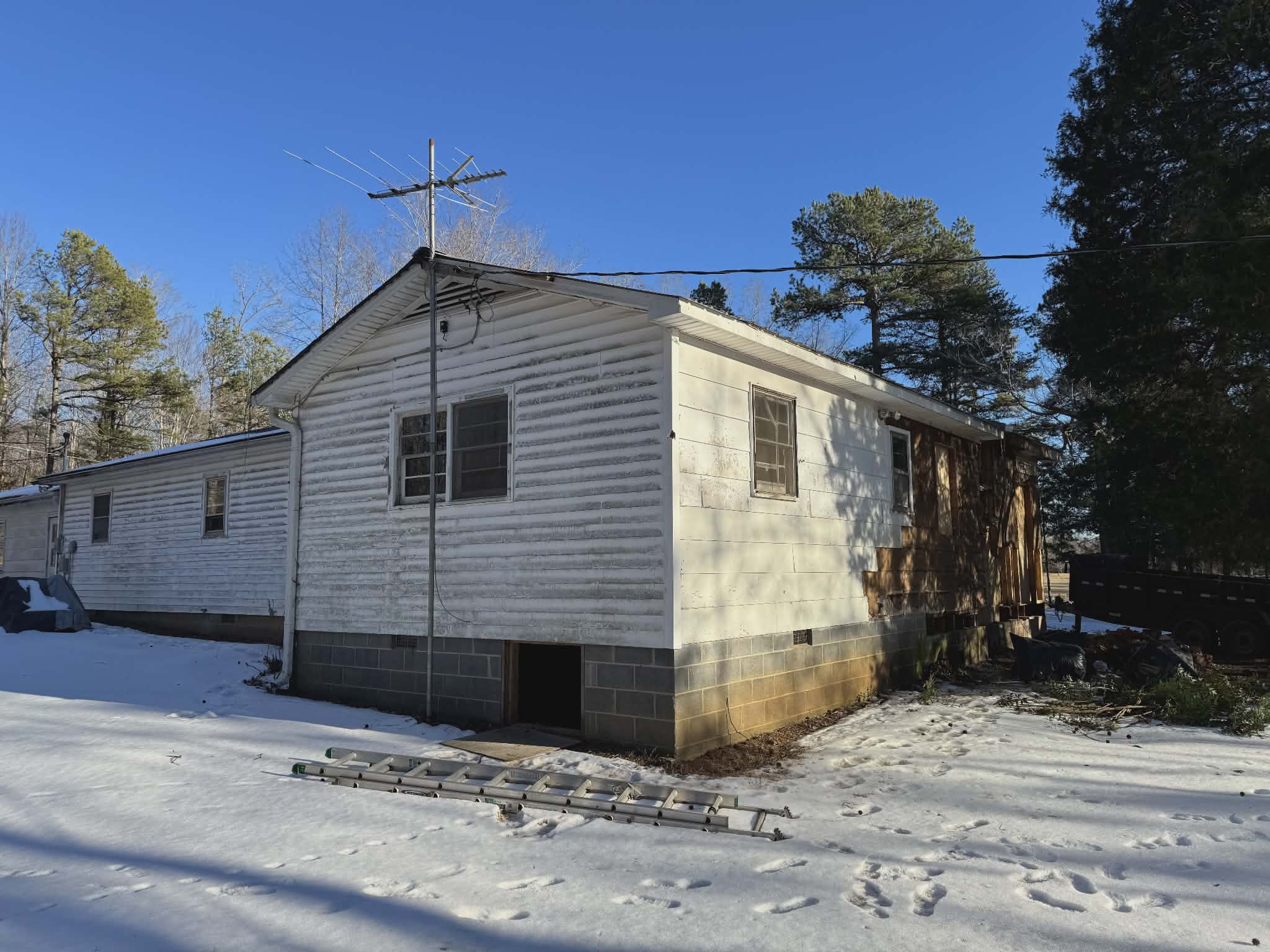 Project Fresh Start with Home Demolition in a Winter Wonderland image