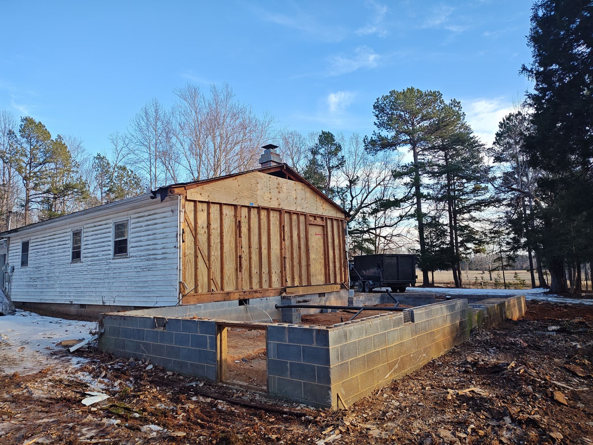 Fresh Start with Home Demolition in a Winter Wonderland