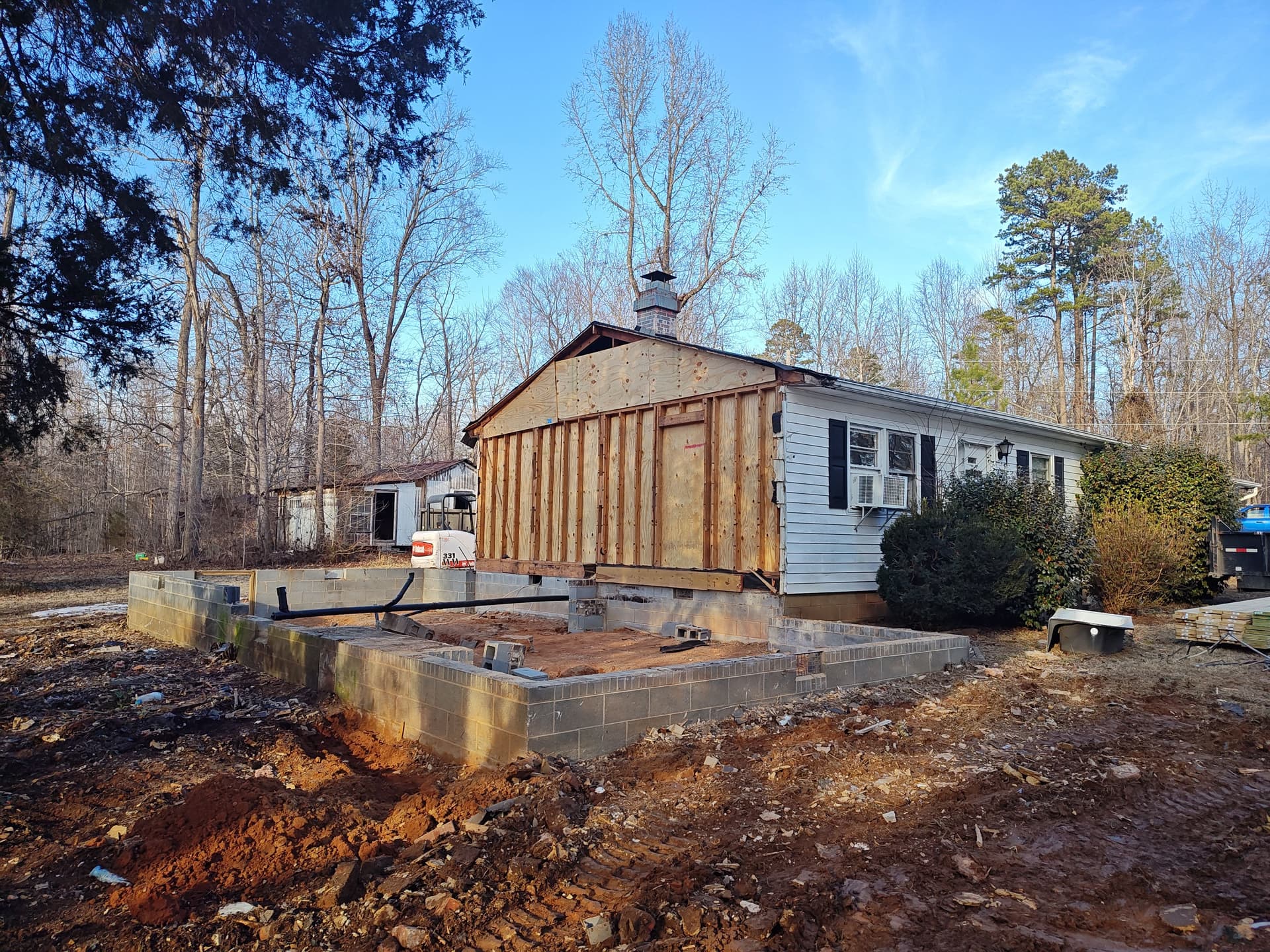 Fresh Start with Home Demolition in a Winter Wonderland
