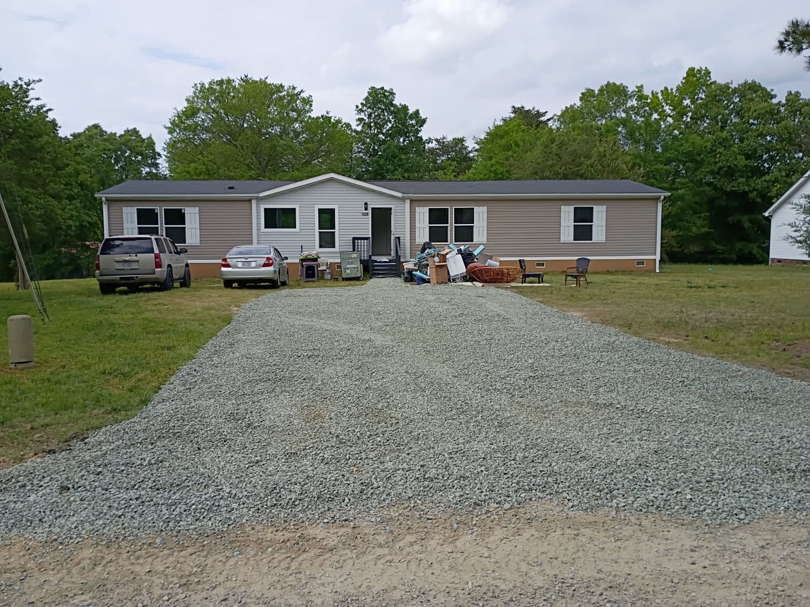 Driveway Transformation by Carolina Dumpster